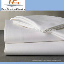 Plaine blanche Twin, pleine, reine, king size home / hotel use linge de lit commercial